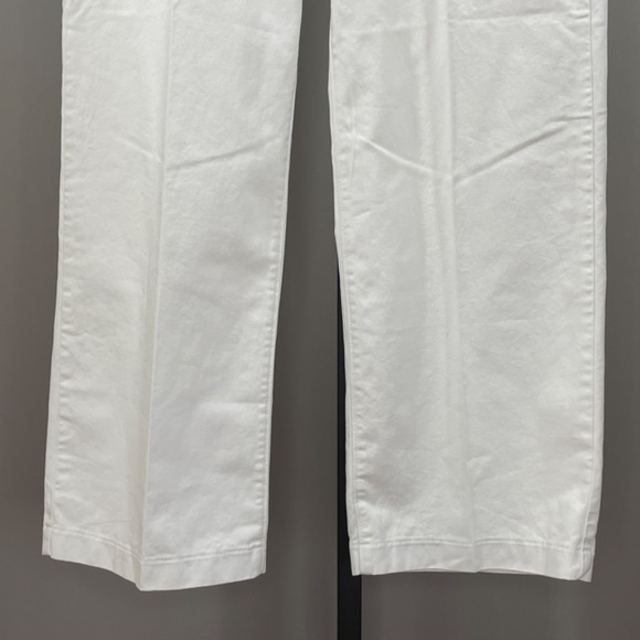 NEW Levis Pants Womens 27 off white cotton baggy straight leg trouser casual - Picture 3 of 12